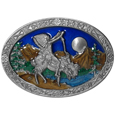 Chief Joseph  Enameled Belt Buckle